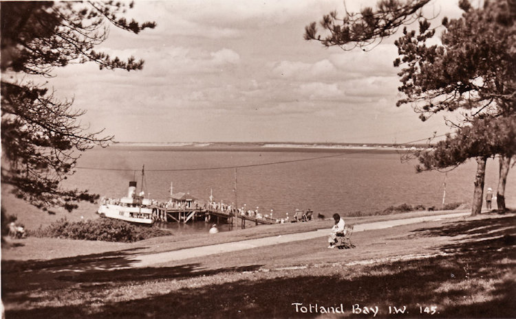 Totland Bay looking towards the Pier